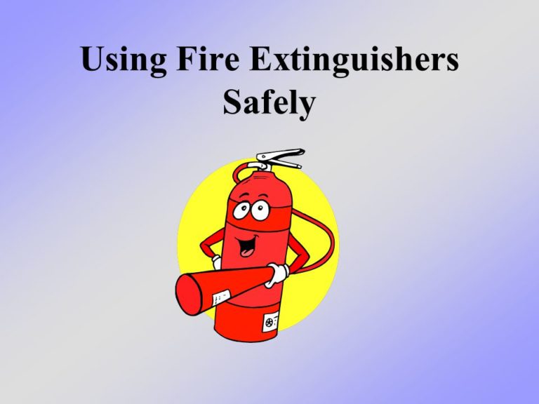 Fire Extinguisher Tool Box Talk - Health Safety & Environment